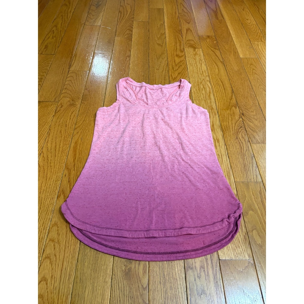 CALIA by Carrie Underwood Pink medium  Racerback Tank Top Heathered Activewear